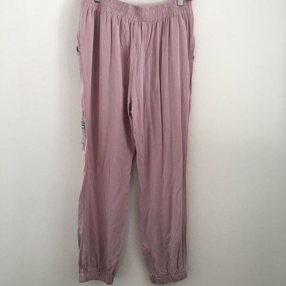 American Rag pink jogger pants with rose | Size Medium - Picture 7 of 7